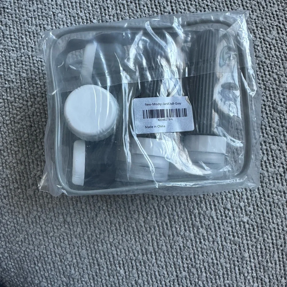 Travel Bottle Set with Clear Case